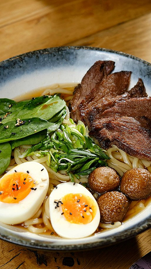 Ramen with veal